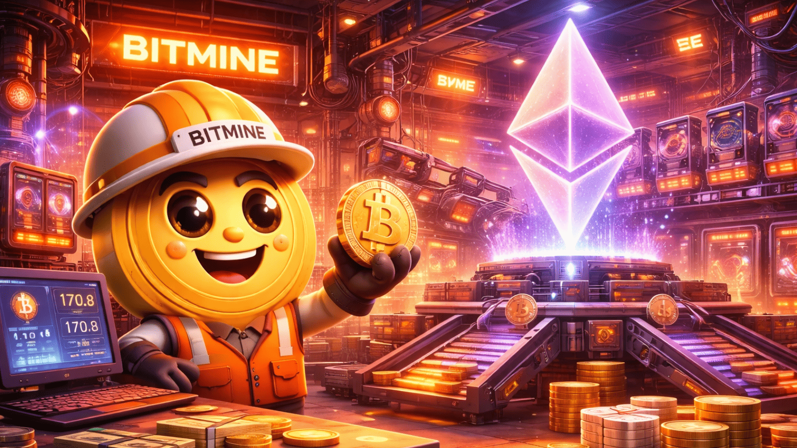 Bitmine acelera aposta em Ethereum e pode gerar mais de US$ 160 milhões ao ano sem vender ETH