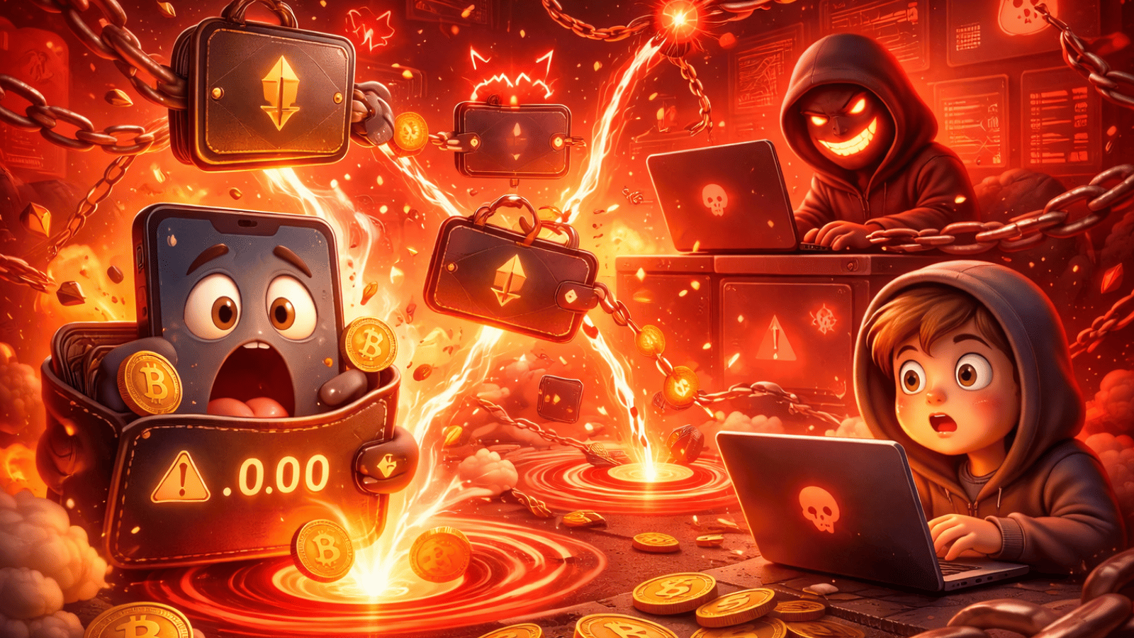 Centenas de carteiras cripto são drenadas em redes EVM; origem do ataque ainda é desconhecida