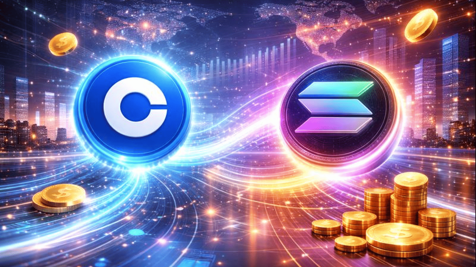 Coinbase se junta à Solana Entenda o novo movimento estratégico da corretora de Bitcoin