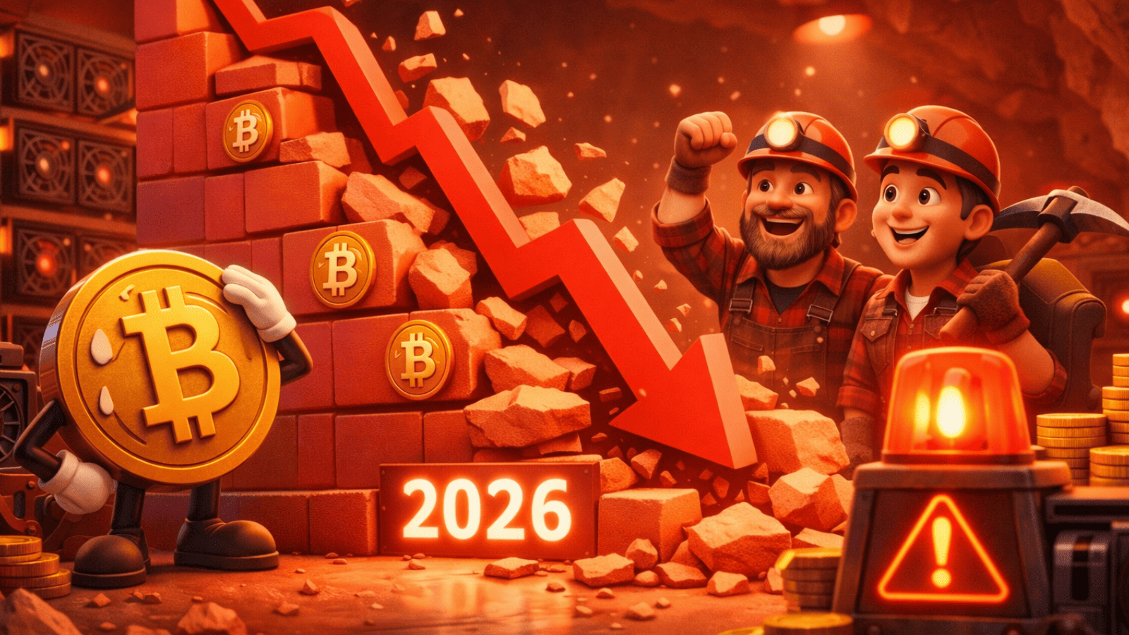 Dificuldade do Bitcoin cai em 2026 e acende alerta: o pior já passou para os mineradores?