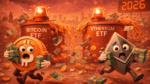Fuga bilionária: ETFs de Bitcoin e Ether perdem mais de US$ 1 bilhão e acendem alerta no início de 2026