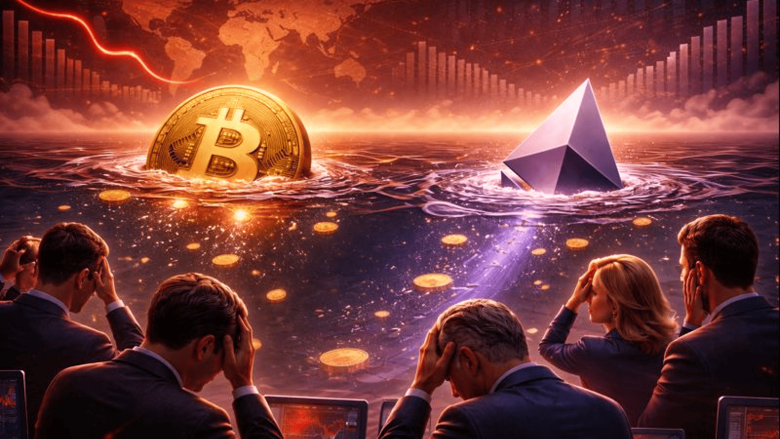 ETFs de Bitcoin e Ethereum têm US$ 1 bilhão em saídas