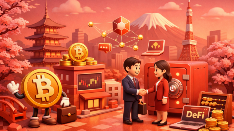 Empresas japonesas poderão usar Bitcoin em tesouraria com nova parceria DeFi