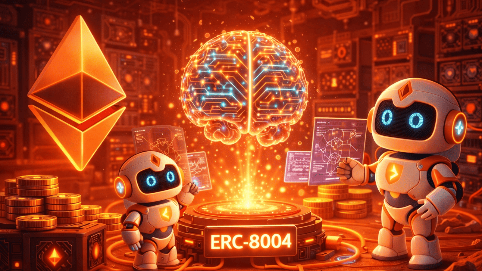 Ethereum dá passo histórico rumo à IA: ERC-8004 pode liberar agentes autônomos na blockchain