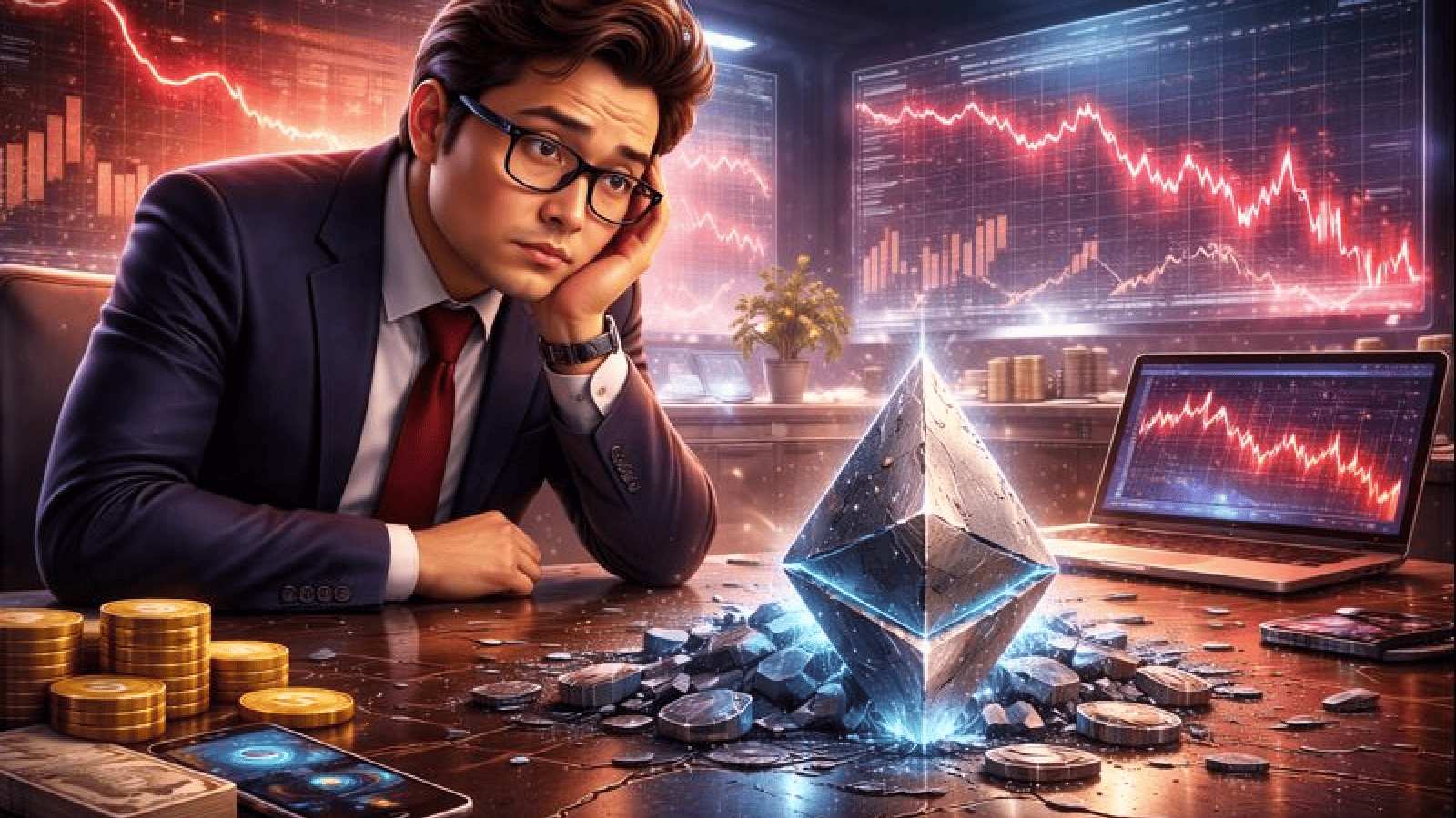 Ethereum decepciona e BitMine com perda de US$ 6 bilhões o fim do superciclo