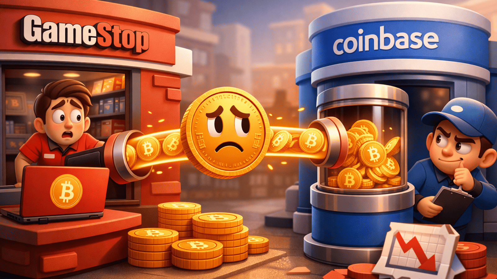 GameStop transfere todo o Bitcoin para a Coinbase e levanta suspeita de venda com prejuízo