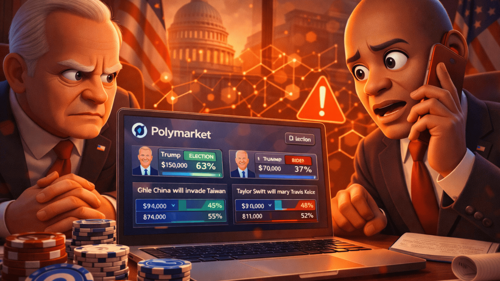 Mercado de previsões ou arma informacional? Apostas na Polymarket acendem alerta em Washington