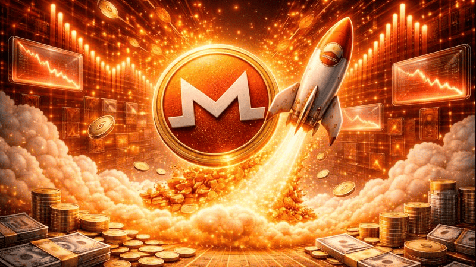 Monero (XMR) sobe mesmo com queda geral no mercado de criptomoedas