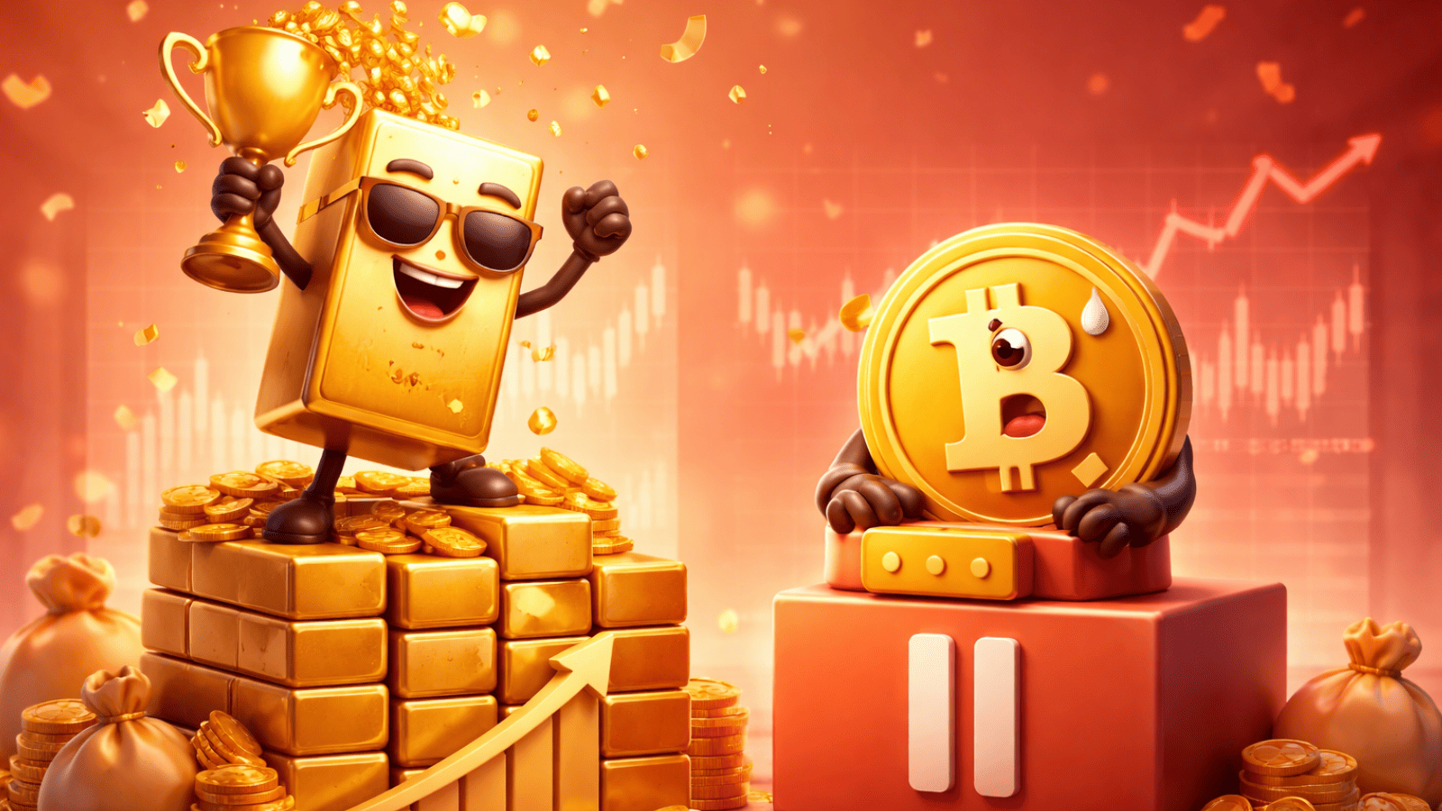 Ouro em alta, Bitcoin em pausa — mas os dados mostram quem realmente vence o jogo