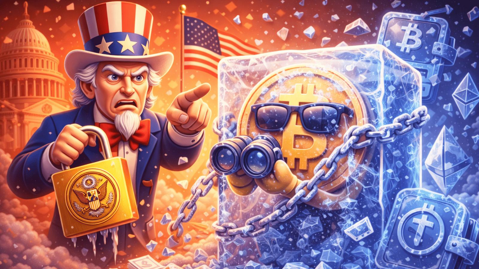 Tesouro americano ganha poder para congelar transações cripto sem juiz, alerta Galaxy Research