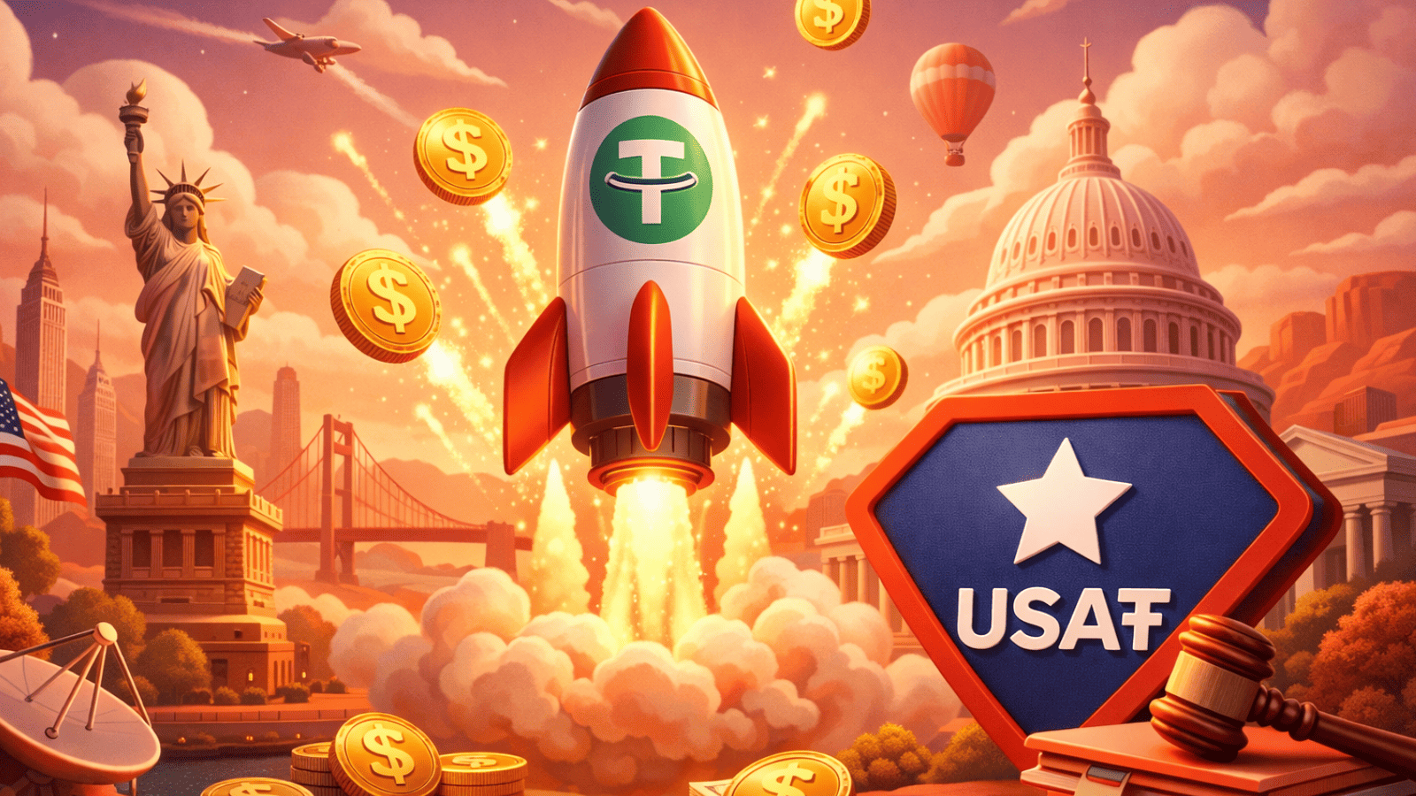Tether lança USA₮: O dólar digital regulamentado que pode transformar o mercado americano
