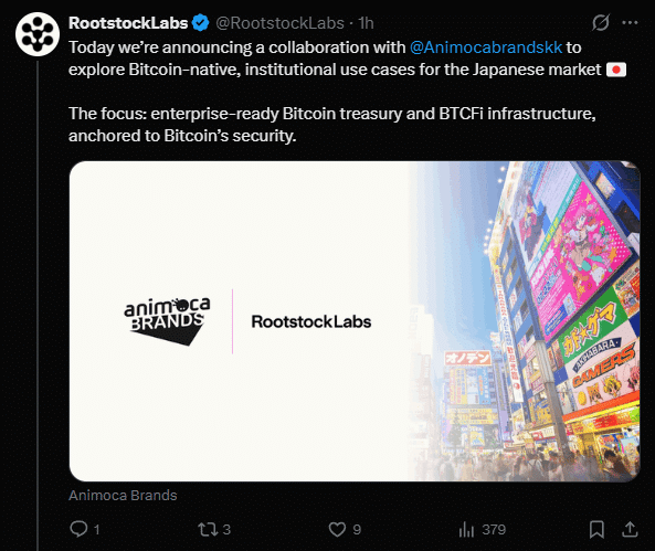 Empresas japonesas poderão usar Bitcoin em tesouraria com nova parceria DeFi