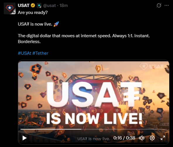 Tether lança USA₮: O dólar digital regulamentado que pode transformar o mercado americano