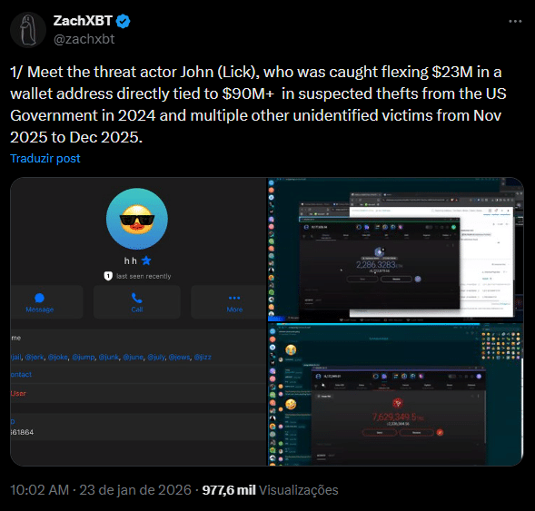 Roubo de US$ 40 milhões expõe falha grave na custódia de criptos do governo dos EUA