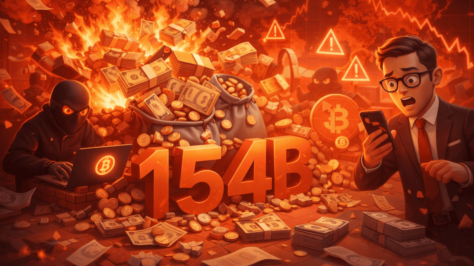 US$ 154 bilhões em transações ilícitas: o dado da Chainalysis que acende o alerta no mercado cripto