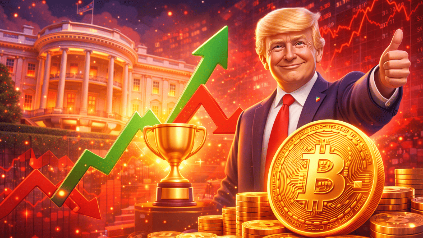 Um ano de Trump: Casa Branca pró-cripto, mercado em queda e um vencedor evidente