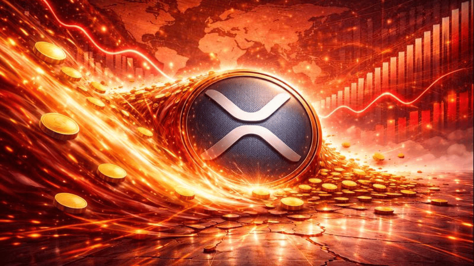 XRP despenca Capitalização de mercado cai abaixo de US$ 110 bilhões após onda de vendas