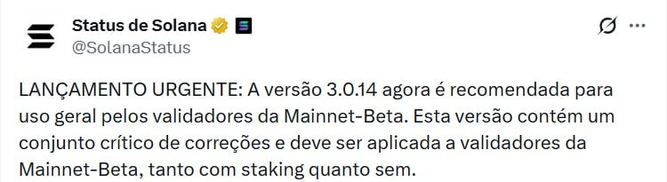 Twitter SolanaStatus