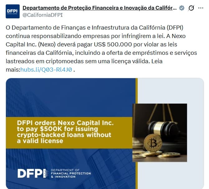 Twitter CaliforniaDFPI