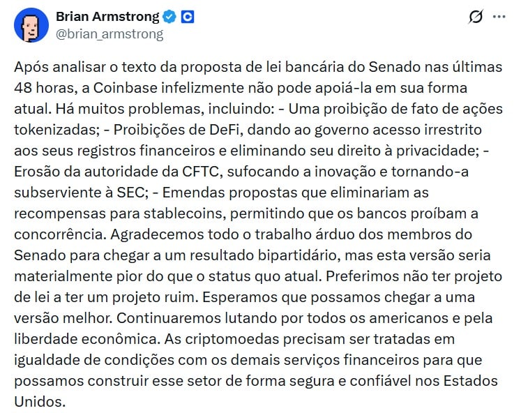 Twitter Brian armstrong