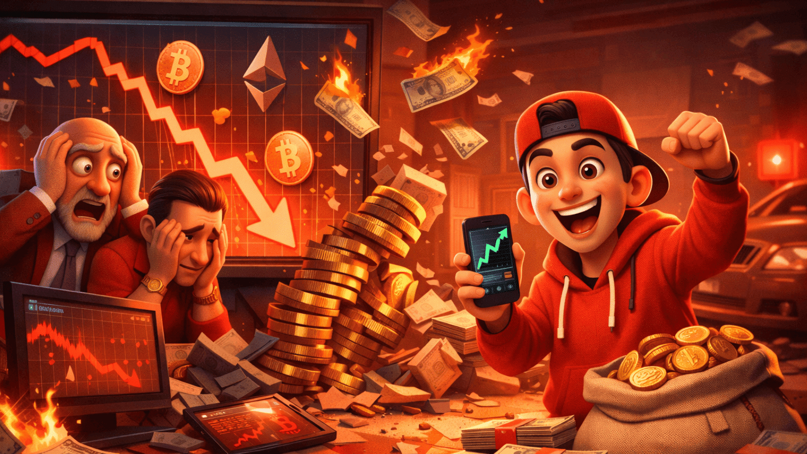 Flash crash, fortunas evaporadas e um raro vencedor: 2025 foi o ano que puniu os bilionários cripto