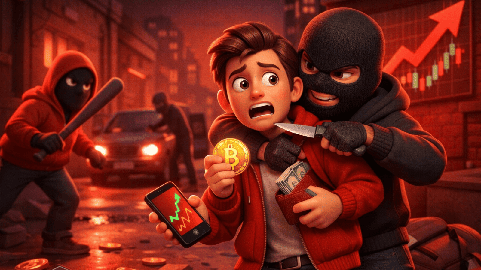 Preço sobe, perigo também: crimes violentos contra holders de criptomoedas disparam