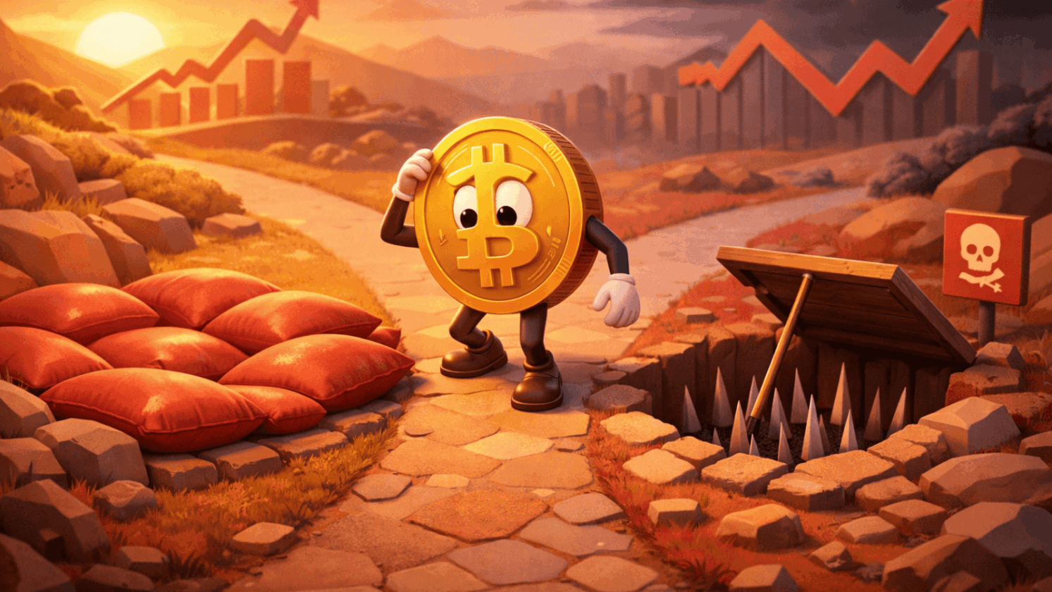 Alívio ou armadilha? Bitcoin perde força e reacende temor de queda mais profunda