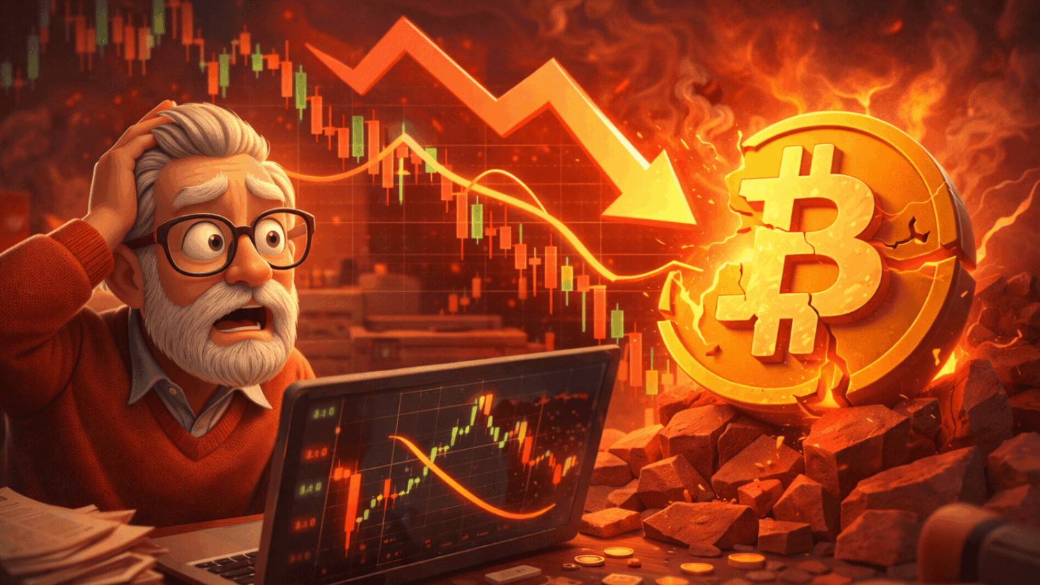 Analistas erraram? Veterano expõe falha crítica em padrão que prometia disparada histórica do Bitcoin