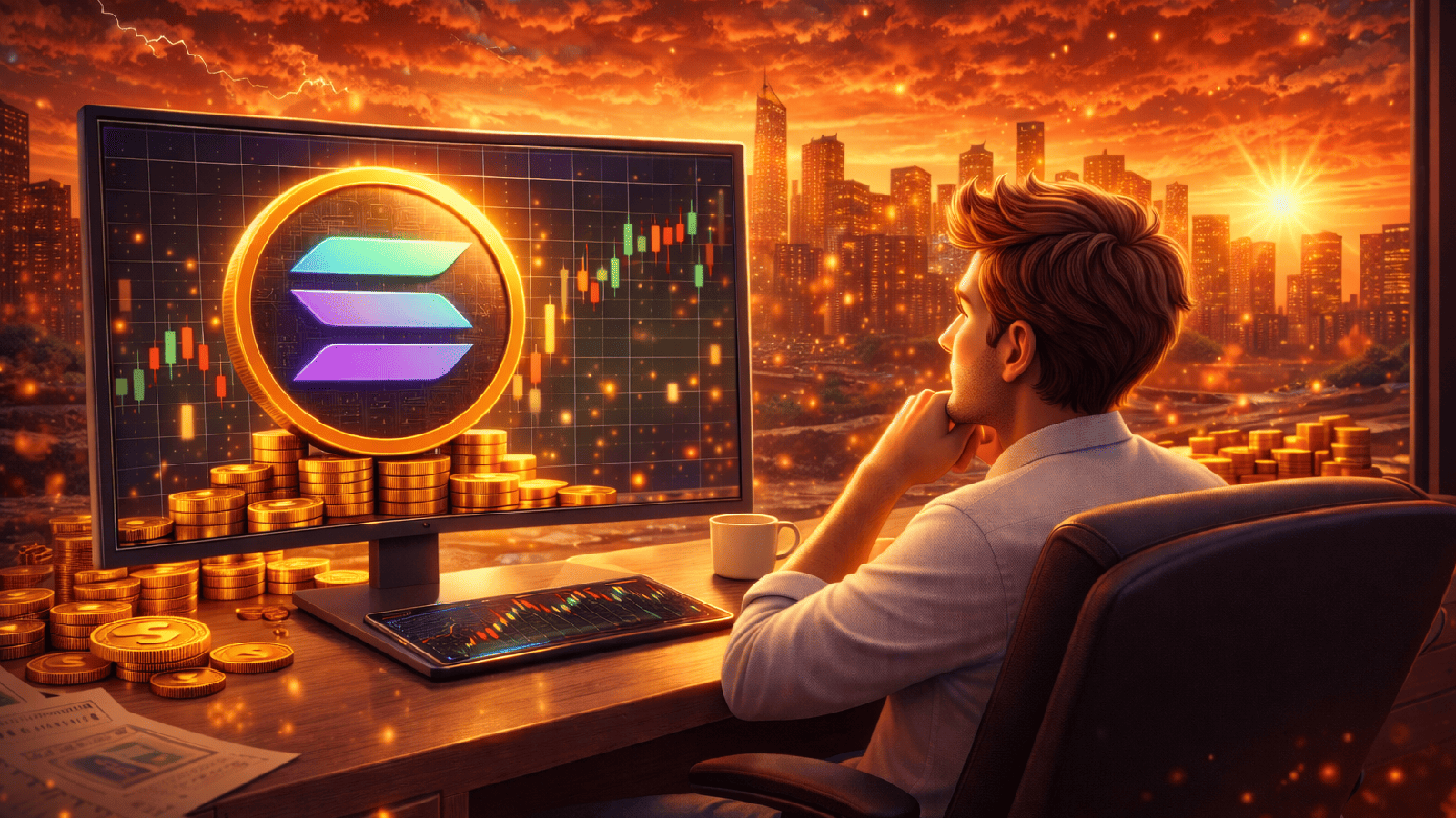 Após liderar alta do mercado, Solana pode buscar os US$ 100