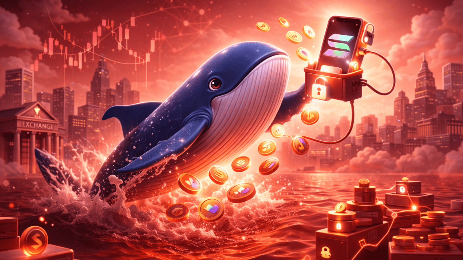 Baleia reativa carteira e retira 50.000 SOL de exchanges, sinalizando aposta de longo prazo
