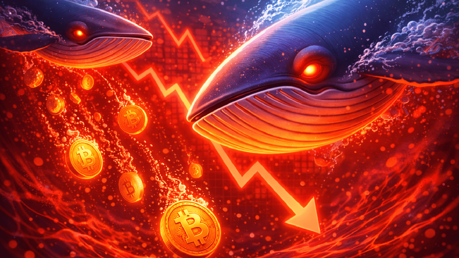 Baleias movimentam bilhões e gráfico preocupa Bitcoin pode despencar mais 20%