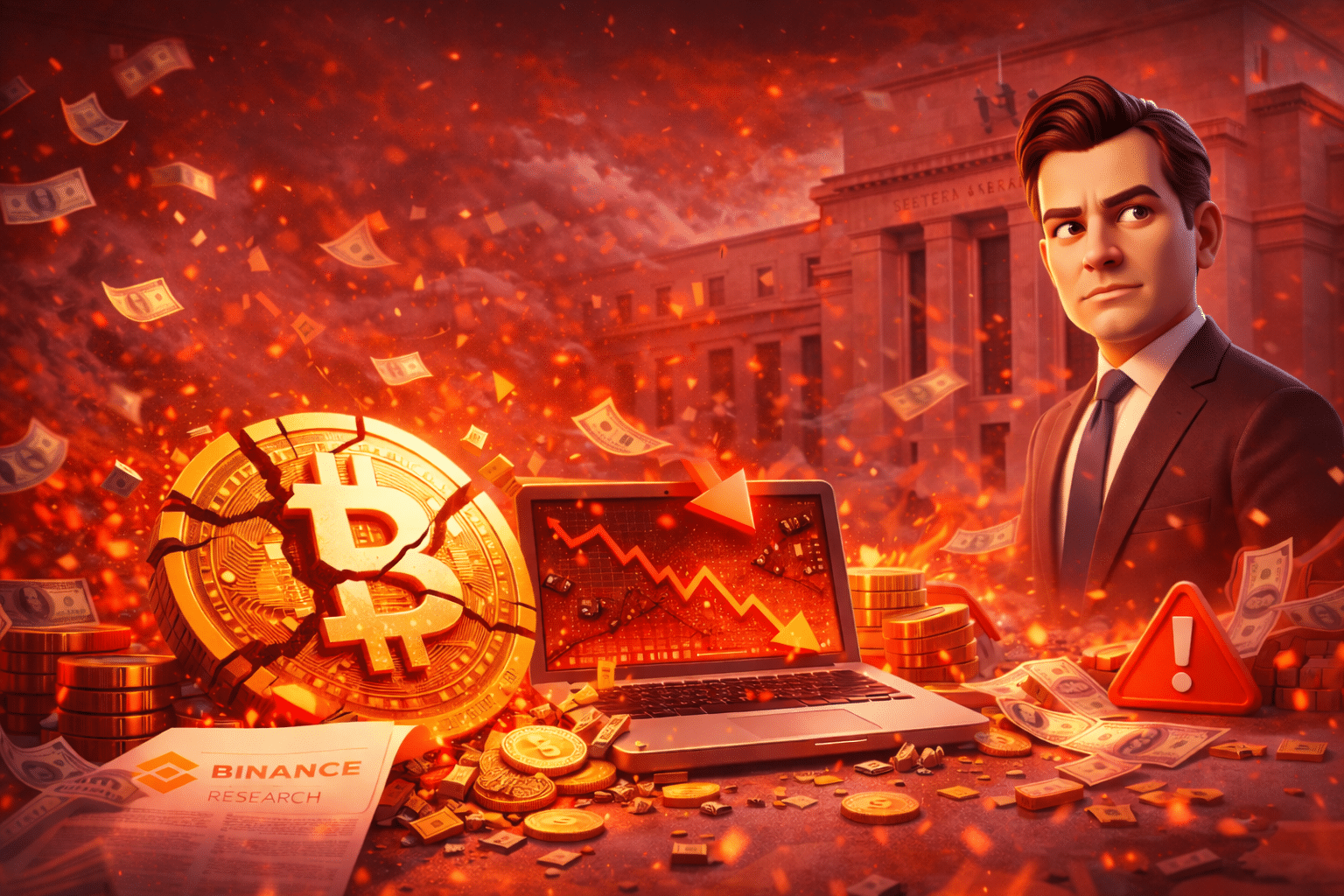 Binance explica a queda do Bitcoin