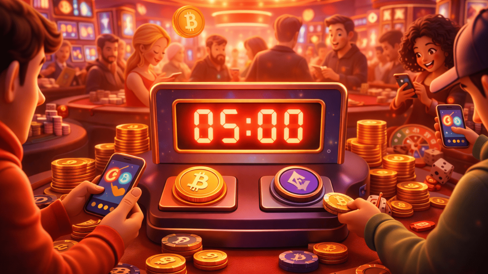 Cripto em modo cassino? Nova aposta de 5 minutos da Polymarket movimenta milhões em BTC