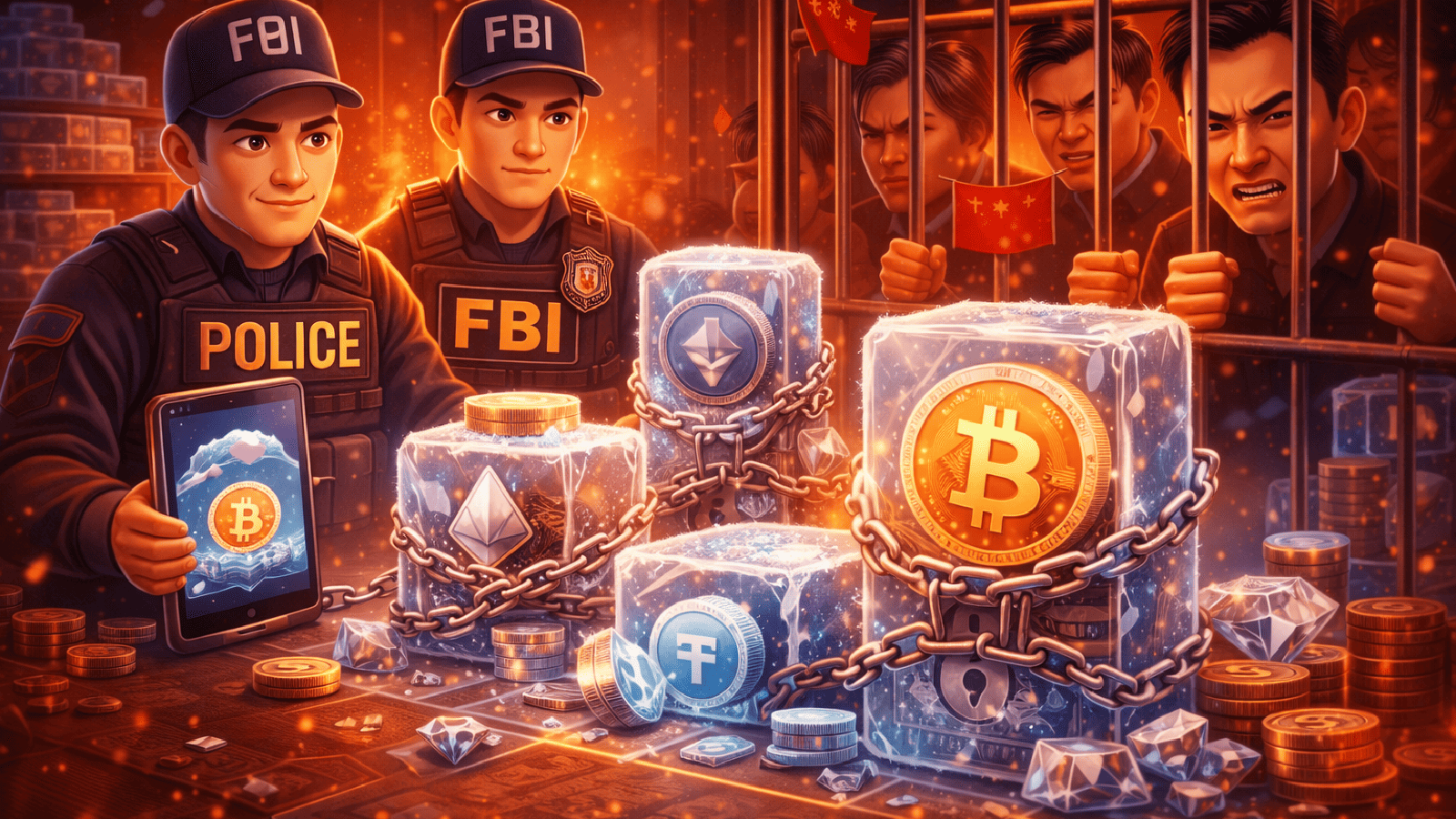 EUA congelam e apreendem US$ 580 milhões em criptomoedas ligadas a redes criminosas chinesas