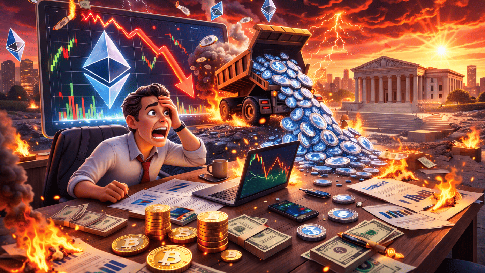 FG Nexus liquida mais de US$ 14 milhões em Ether enquanto perdas com títulos do Tesouro se ampliam