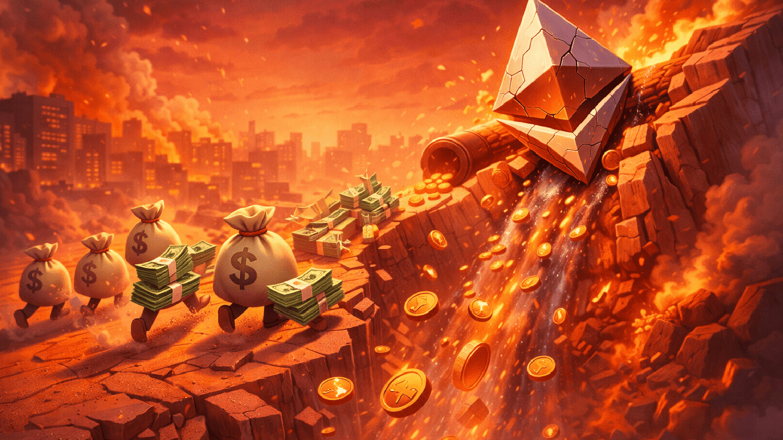 Fuga de capital no Ethereum Como a saída de US$ 36 milhões afeta o futuro do ETH