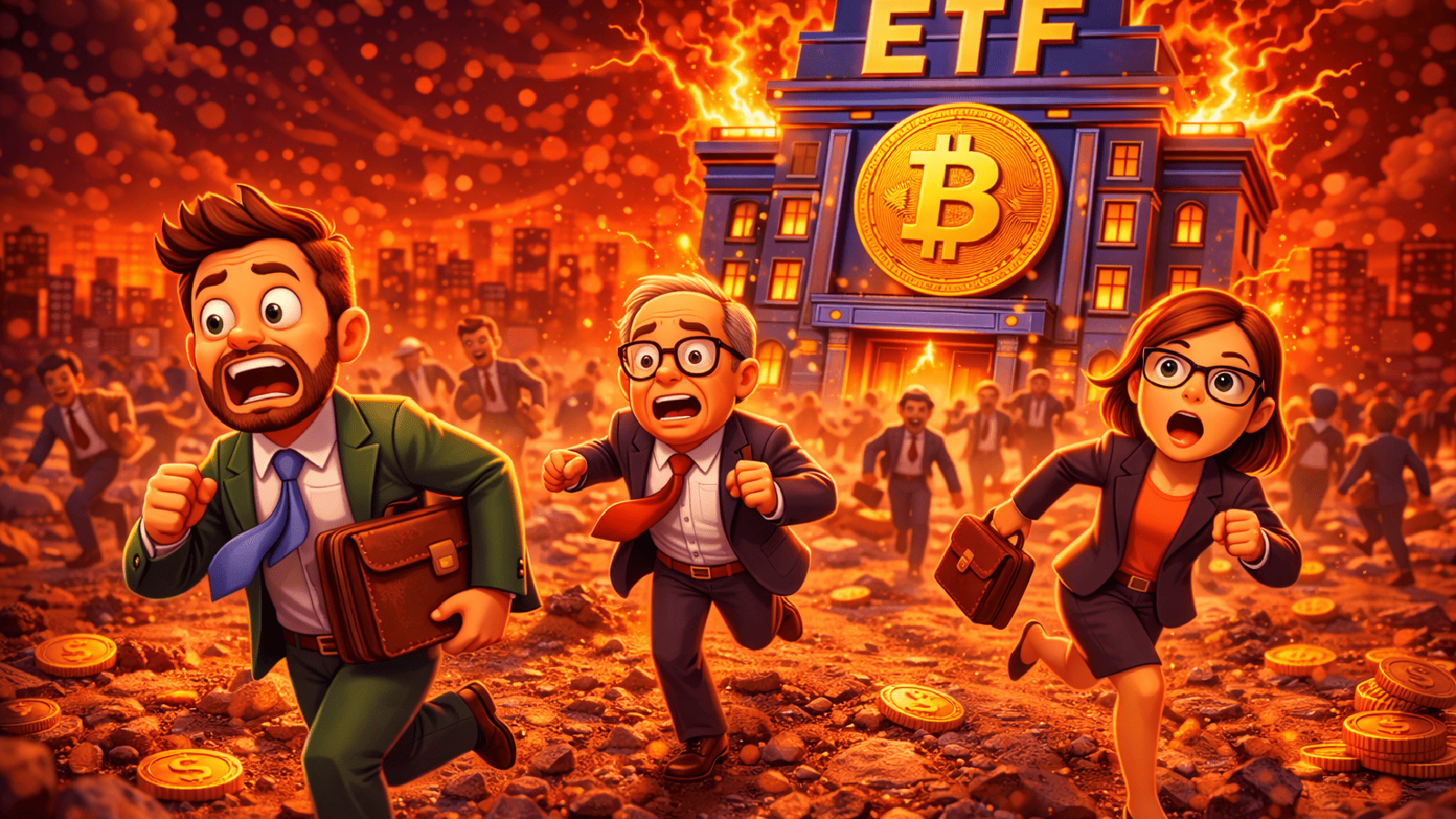 Fuga dos investidores? ETFs de Bitcoin registram saídas de US$ 133 milhões