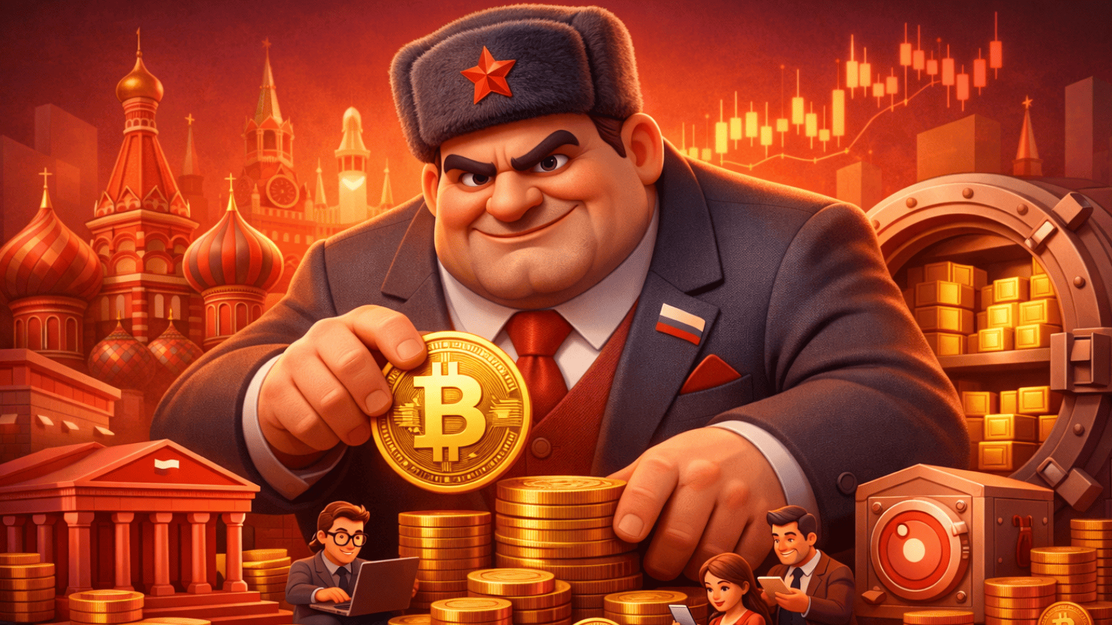 Gigante bancário da Rússia aposta em Bitcoin como garantia e pode mudar o jogo do crédito cripto