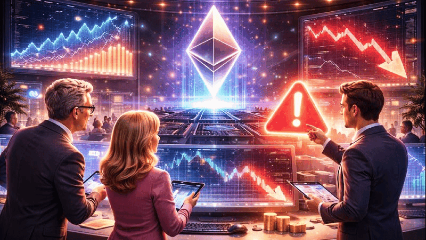 Goldman Sachs aponta risco no Ethereum Preço não acompanha crescimento da rede