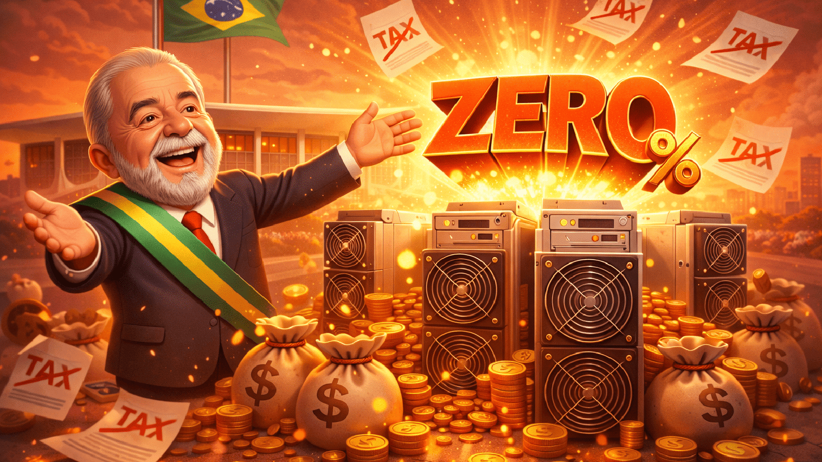 Governo Lula zera imposto para importação de ASICS como Antminer S21 e S23 para mineração de Bitcoin