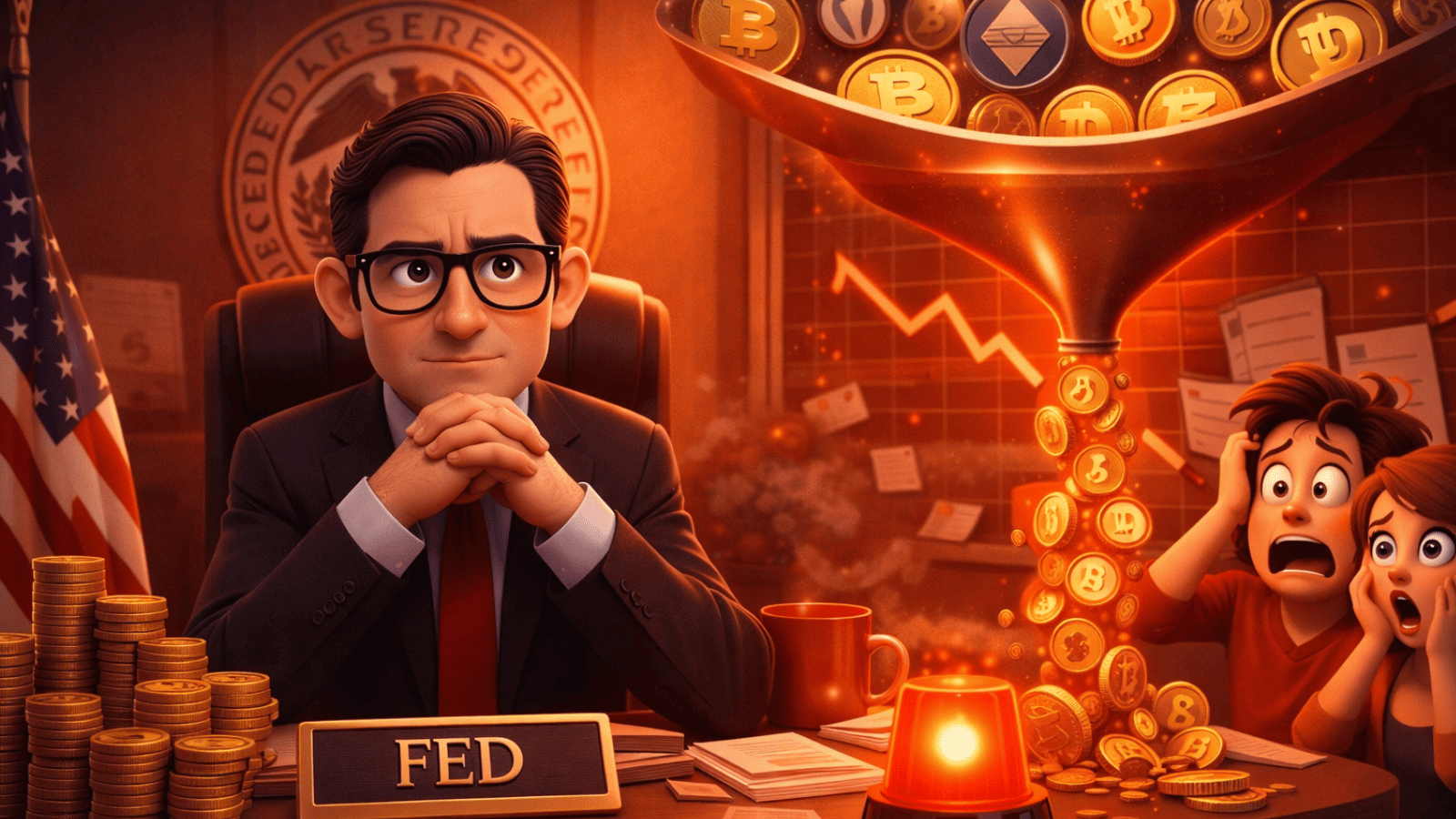 Juros até podem cair, mas liquidez não: por que Warsh no Fed preocupa o mercado cripto