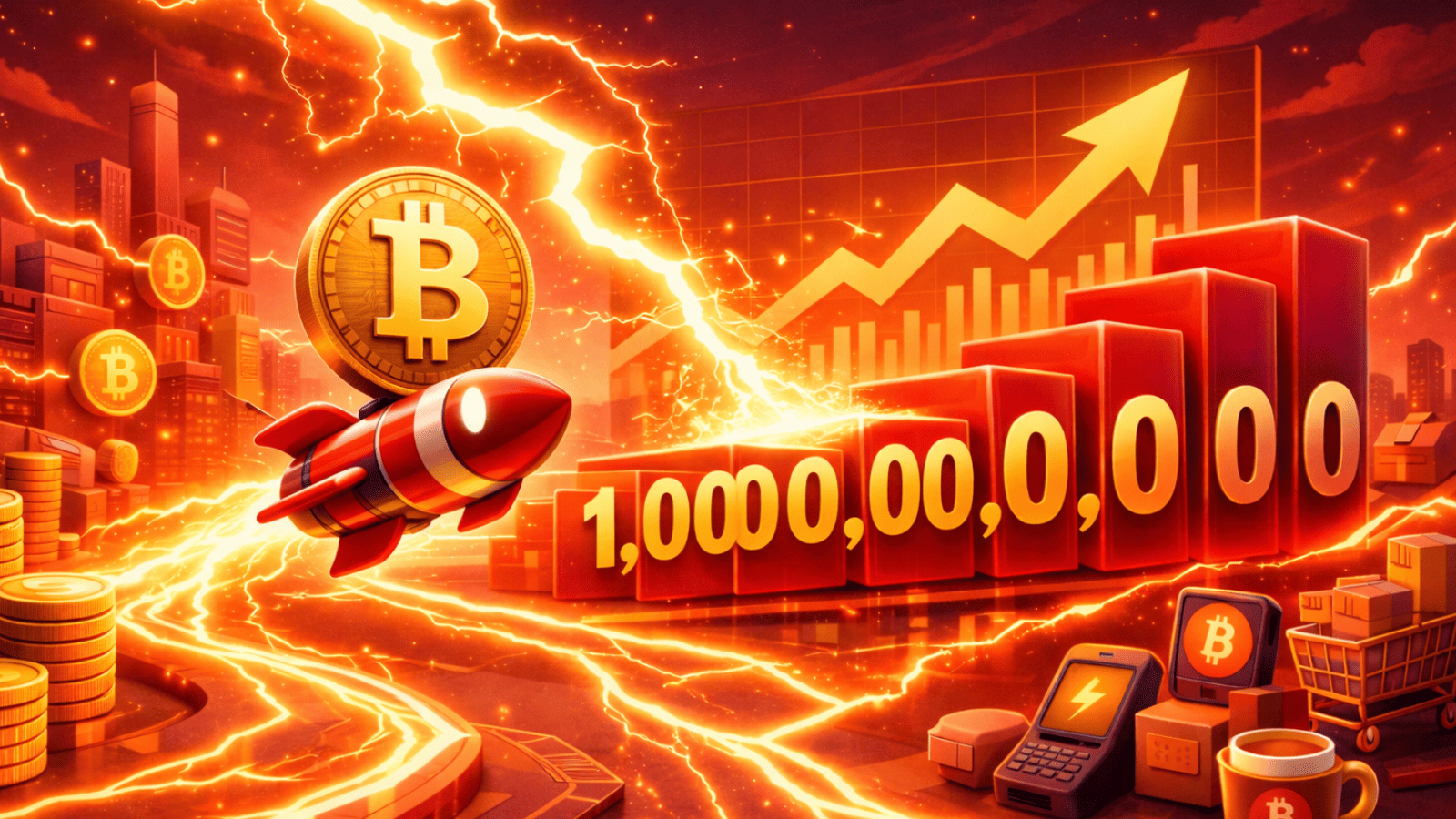 Lightning Network ultrapassa US$ 1 bilhão em volume mensal e reforça avanço dos pagamentos com Bitcoin