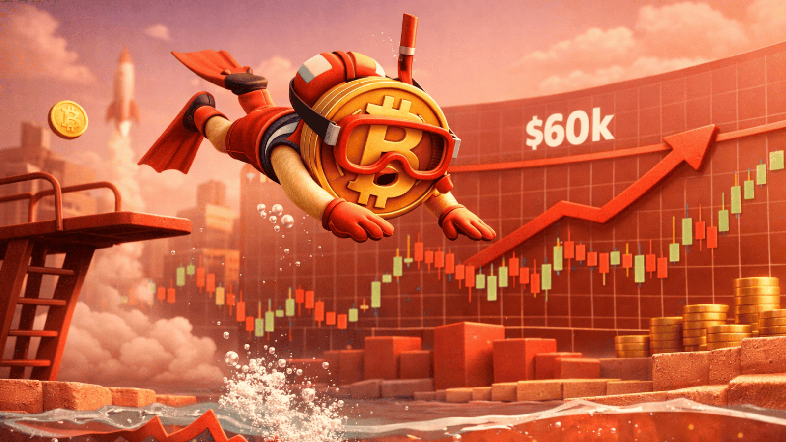 Mergulho aos US$ 60 mil muda o jogo? Bitcoin reage e testa nova zona de resistência