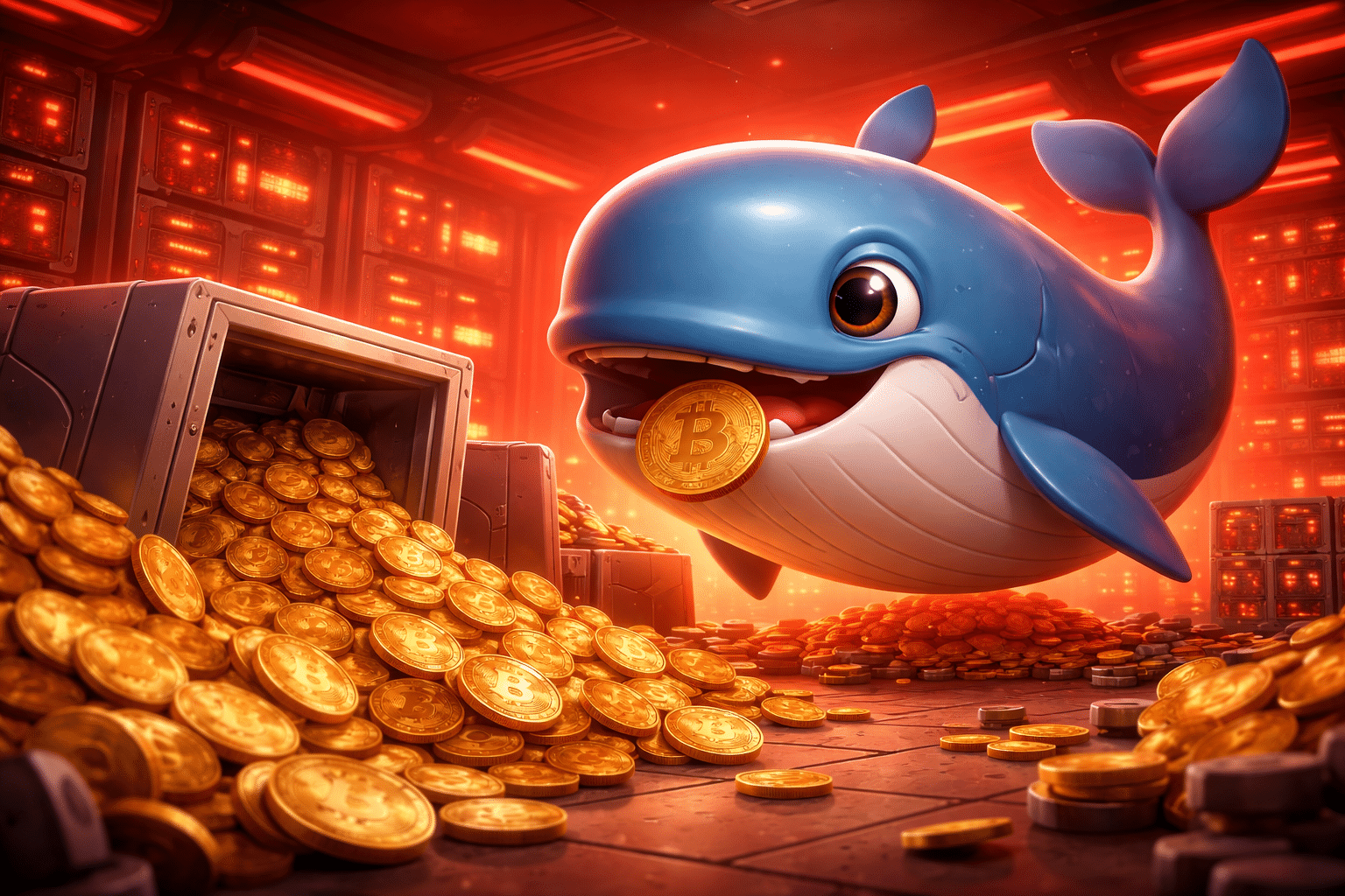 Mega baleia mineradora de Bitcoin vende 100% de seus BTCs