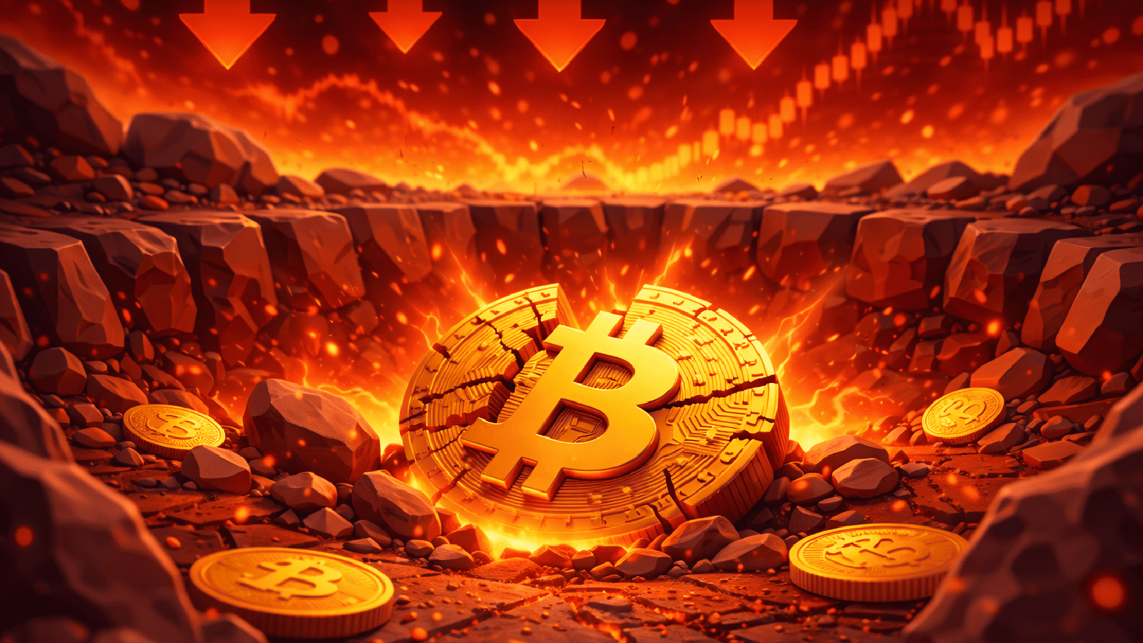 Pânico no mercado Queda do Bitcoin gera US$ 250 milhões em perdas em 24 horas