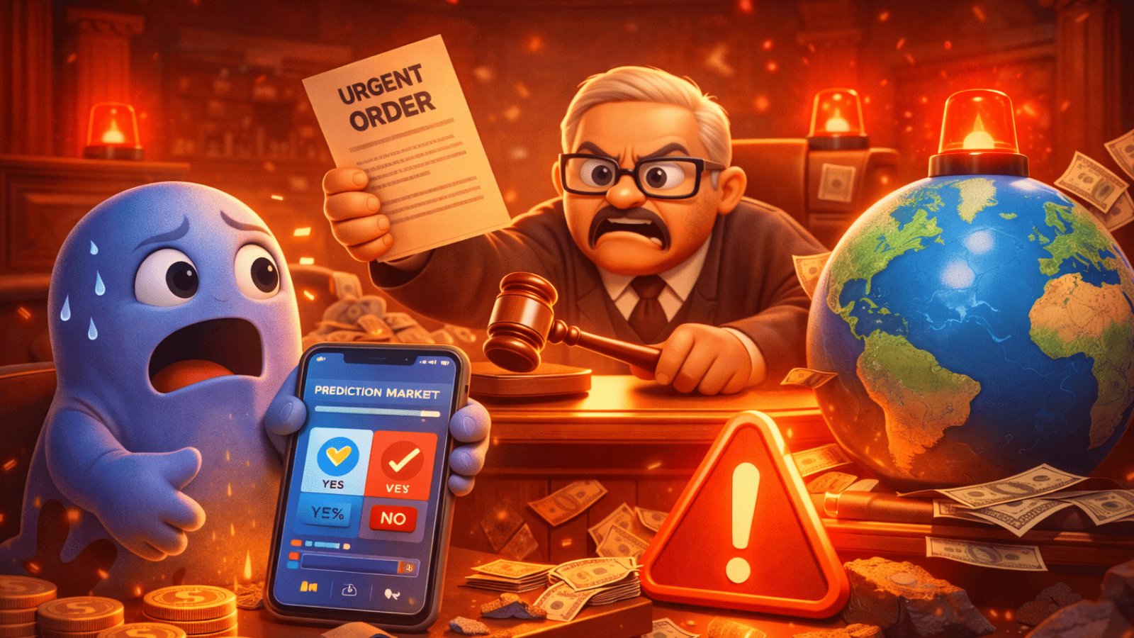 Polymarket na mira: ordem urgente e multa milionária acendem alerta global para prediction markets