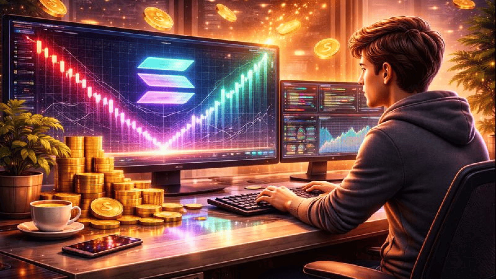 Preço da SOL despenca para US$ 100 — Hora de comprar antes da alta de 150%?