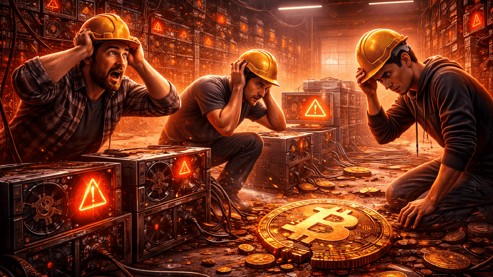 Queda de 50% no BTC coloca mineradores de Bitcoin em risco