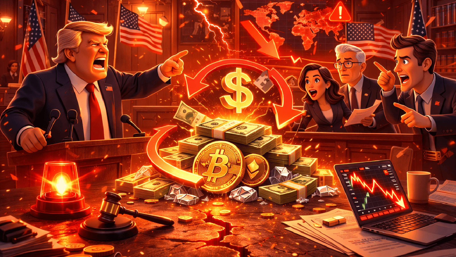 Reembolso das tarifas de Trump vira batalha política e os mercados estão em alerta máximo