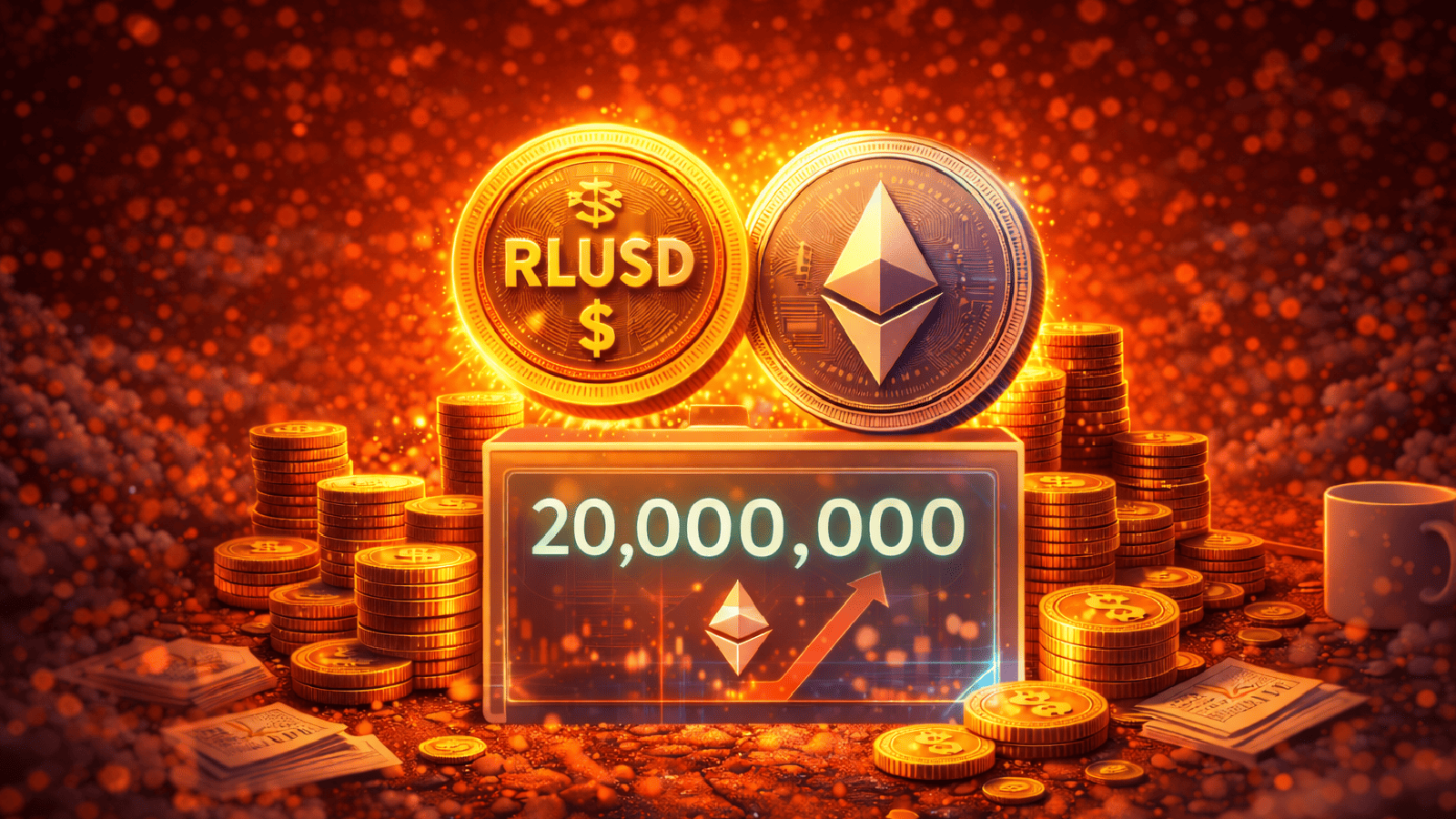 Ripple emite mais 20 milhões de RLUSD na rede Ethereum — mercado reage